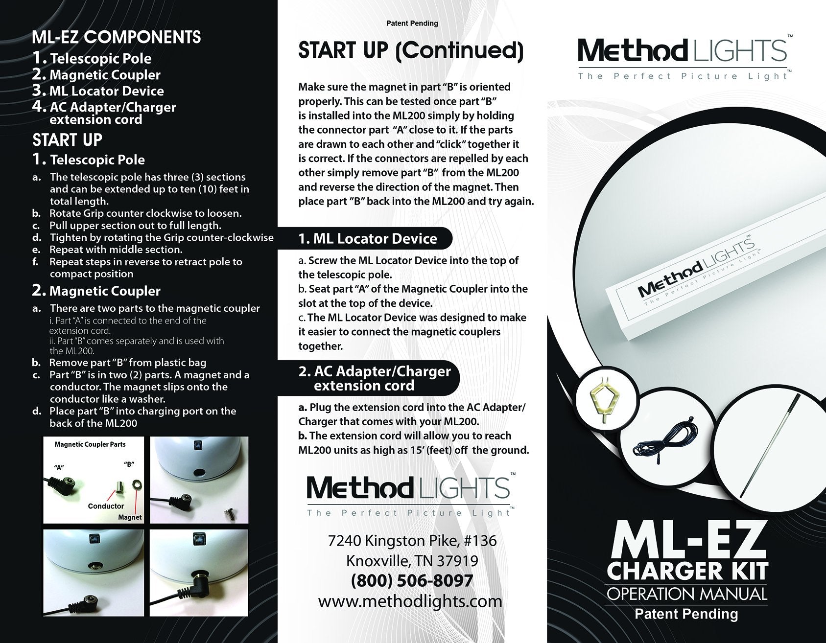 ML-EZ Charger Kit (Use w/ the ML200 Plus) - Perfect Art Lights
